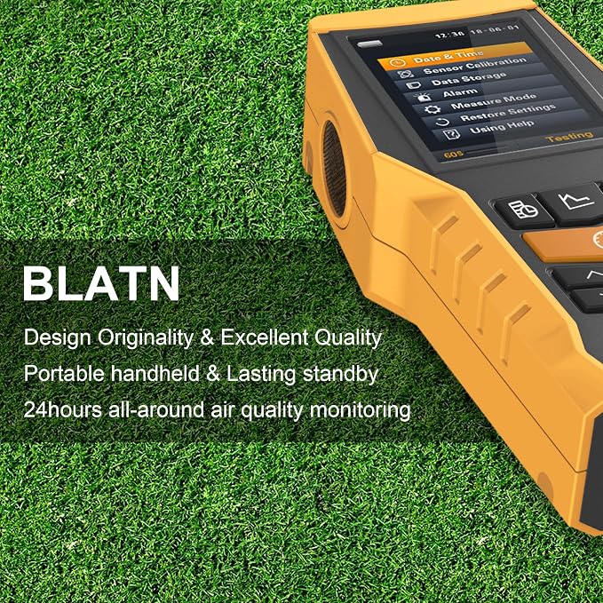 Smart Air Quality Meter Indoor 11-in-1 Air Monitor PM1.0 PM2.5 PM10 Dust TVOC VOC Detector HCHO Tester with Data Record for