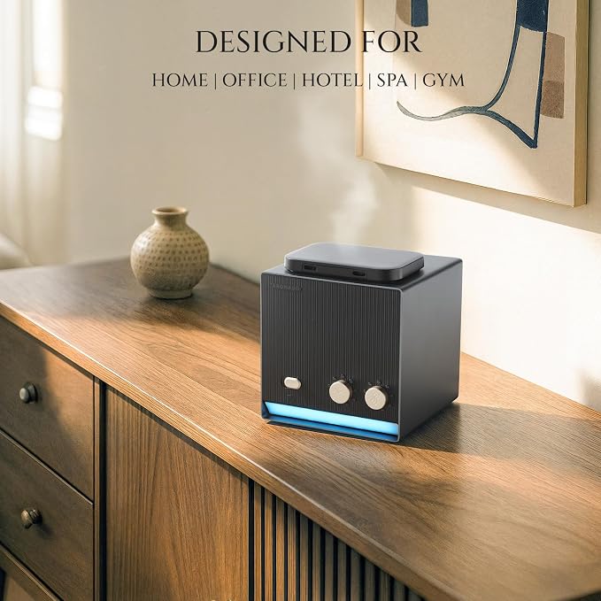 Smart Aroma Waterless Essential Oil Diffuser, Cold Air Tech Scent Air Machine for 2000 Sq Ft, alternate product view 4