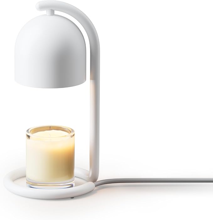 Smart Candle Warmer Lamp with Timer & Voice Control — Dimmable Flameless Candle Wax Melter, Matter-Enabled for Apple Home &
