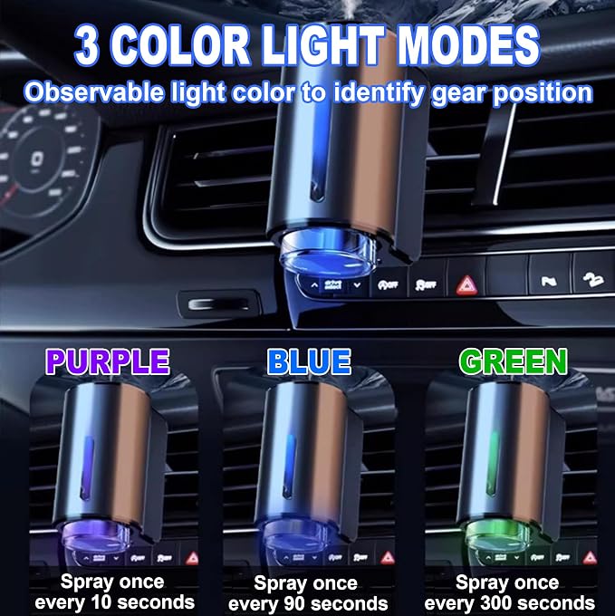 Smart Car Air Freshener, Car Air Freshener Diffuser, Rechargeable Cars Aroma Diffuser, alternate product view 4