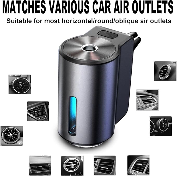 Smart Car Air Freshener, Car Air Freshener Diffuser, Rechargeable Cars Aroma Diffuser, alternate product view 6