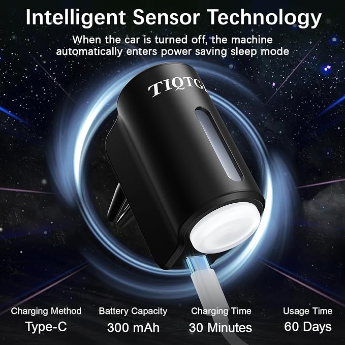 Smart Car Air Freshener, Car Air Freshener Diffuser with 3 Adjustable Light Modes, alternate product view 5