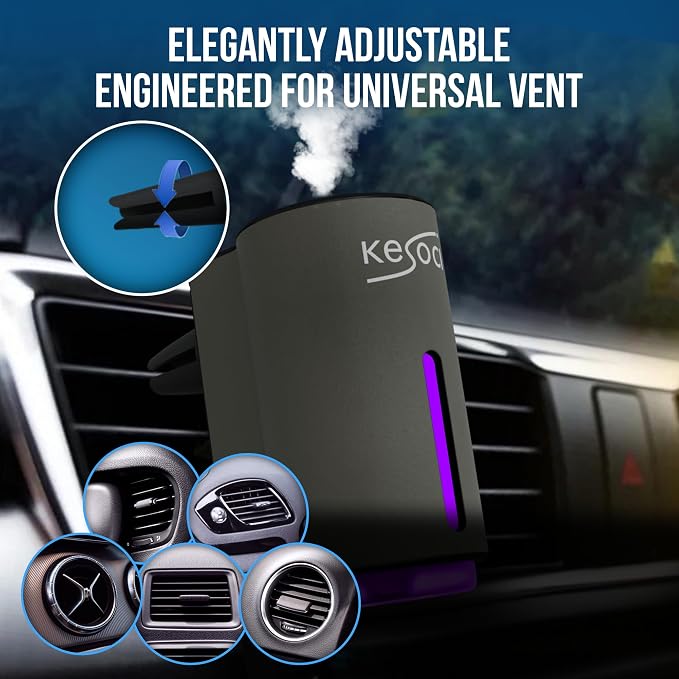 Smart Car Air Freshener: Revolutionary Smart Car Diffuser Vent Clip with 3 Exclusive 10 ml Fragrances (Fresh Essence