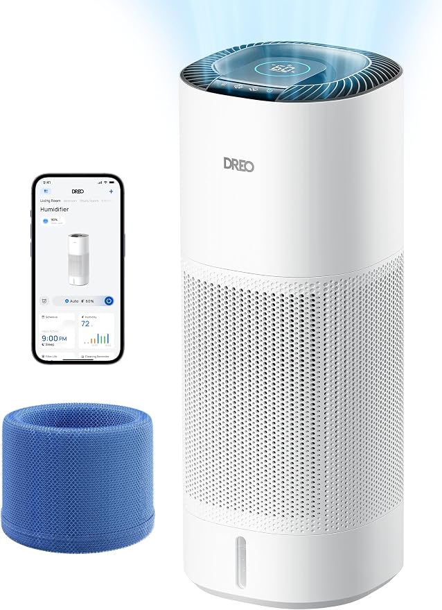 Smart Evaporative Humidifier Large Room up to 1000ft2, 800ml/h High Output Air Humidifiers for Bedroom, 10L, product image