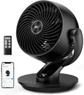 Smart Fan for Bedroom, 120° Vertical and 90° Oscillating Fan with Voice Control, 13 Inch Quiet Air Circulator for Whole Room