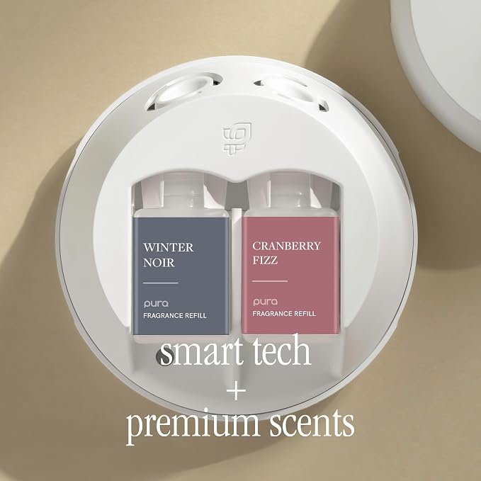 Smart Home Fragrance Device Starter Set - 4 - Scent Diffuser for Home - Includes Fragrance Aroma Diffuser - Square Box