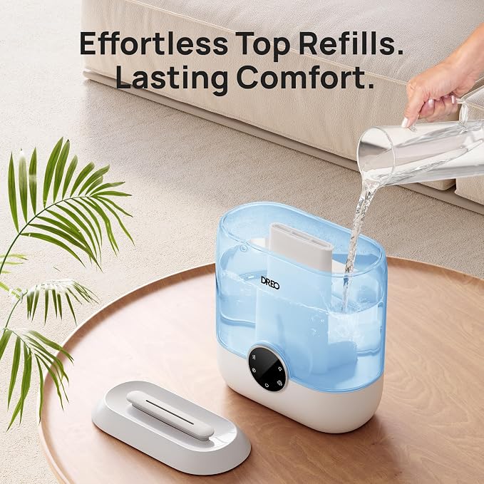 Smart Humidifiers for Bedroom, 6L Top Fill Supersized Cool Mist Humidifier for Large Room, 60 Hour Runtime, alternate product