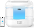 Smart Humidifiers for Bedroom, Top Fill 4L Supersized Humidifier Large Room with 28 dB, 36H Runtime, Touch/APP/Voice Control