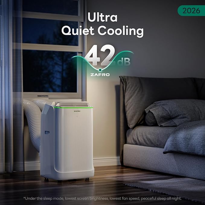 Smart Inverter Portable Air Conditioners, 14000 BTU (10000 BTU SACC) Dual Hose Portable AC Unit with Energy Saving/Ultra