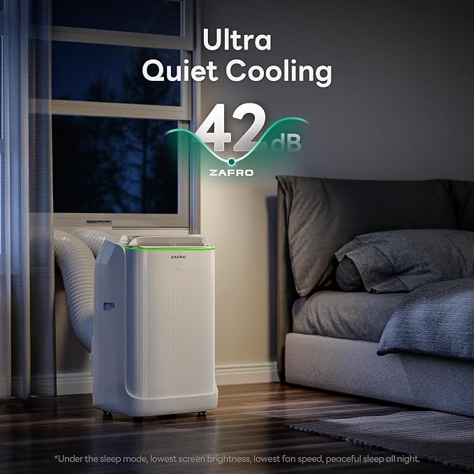 Smart Inverter Portable Air Conditioners, 16000 BTU (12000 BTU SACC) Dual Hose Portable AC Unit with Energy Saving/Ultra