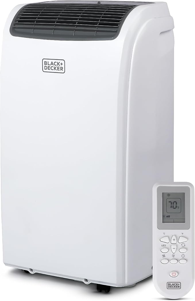 Smart Portable Air Conditioner, 12,000 BTU for Rooms up to 550 Sq. Ft., Smart Portable AC with Follow Me Remote and Window
