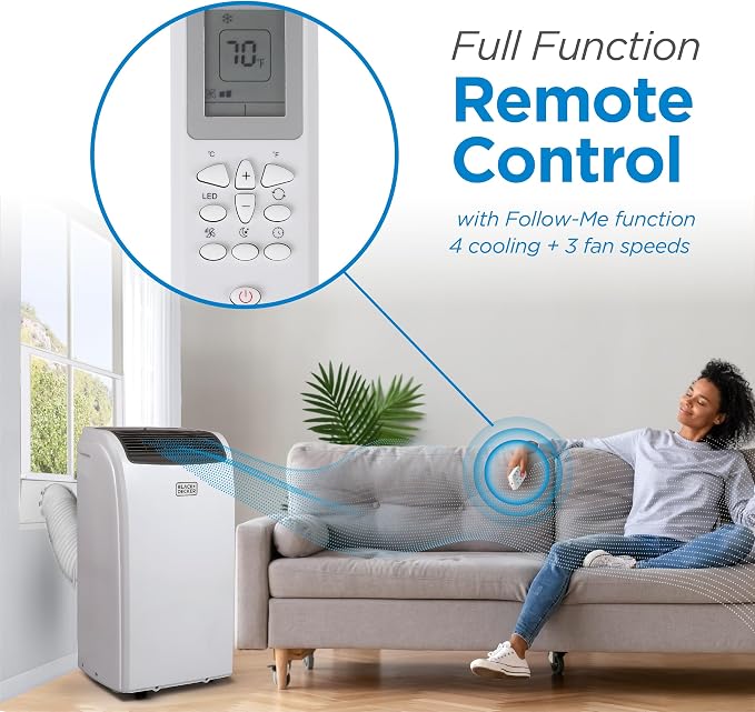 Smart Portable Air Conditioner with Heat, 12,000 BTU Cooling, 9,000 BTU Heating for Rooms up to 550 Sq., alternate product