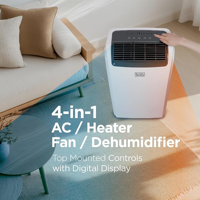 Smart Portable Air Conditioner with Heat, 12,000 BTU Cooling, 9,000 BTU Heating for Rooms up to 550 Sq., alternate product