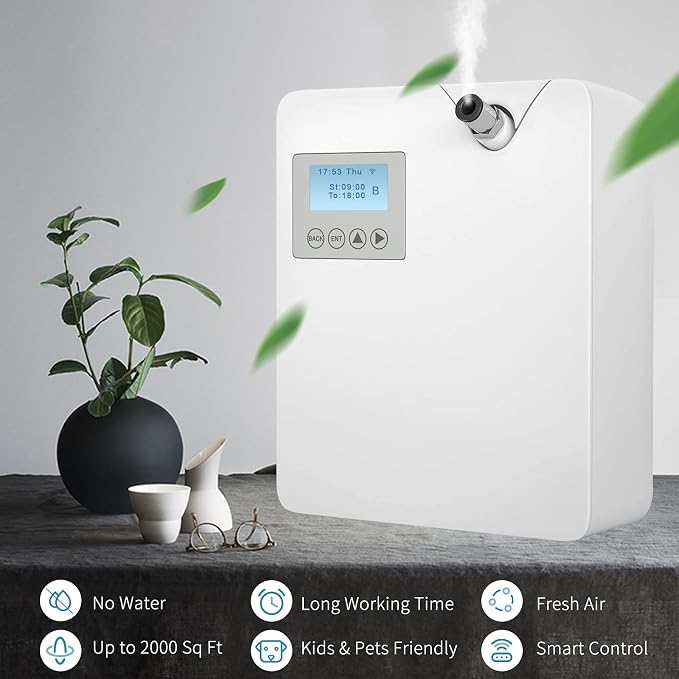 Smart Scent Air Machine with Cold-Air Tech for Home, Hotel Scent Diffuser, Waterless Essential Oil Diffuser 300ML, alternate