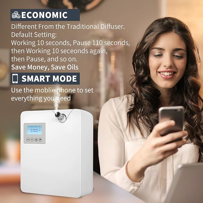 Smart Scent Air Machine with Cold-Air Tech for Home, Hotel Scent Diffuser, Waterless Essential Oil Diffuser 300ML, alternate