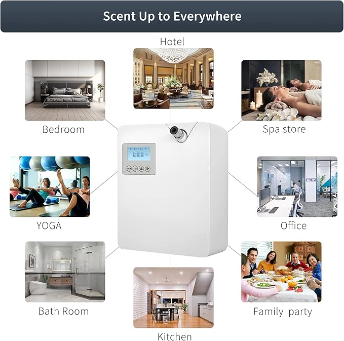 Smart Scent Air Machine with Cold-Air Tech for Home, Hotel Scent Diffuser, Waterless Essential Oil Diffuser 300ML, alternate