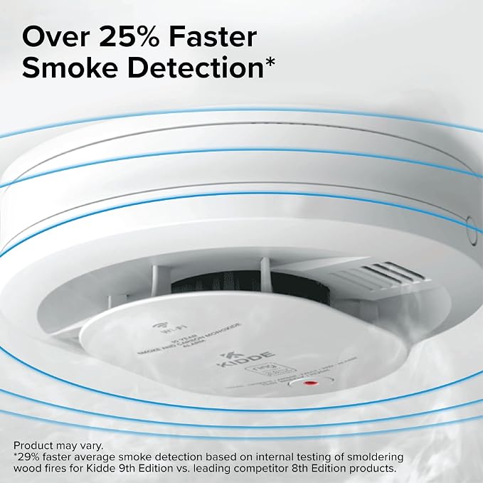 Smart Smoke and Carbon Monoxide Detector, Ring App Enabled for Real-Time Notifications, Wire-Free, alternate view 5