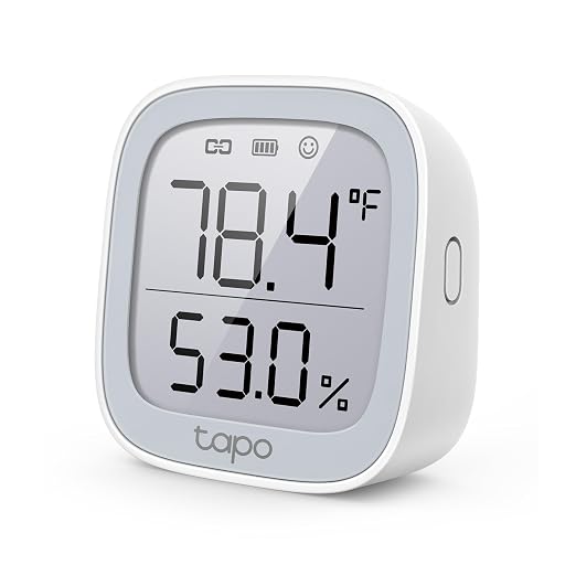 Smart Temperature and Humidity Monitor, 2.7" E-Ink Display, Swiss-Made Sensor, Real-Time Notification, Visual Graphics, Hub