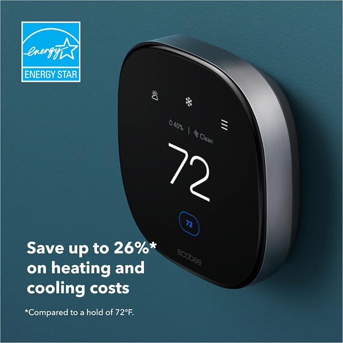 Smart Thermostat Premium with Siri and Alexa and Built in Air Quality Monitor and Smart Sensor with SmartSensor for Doors and