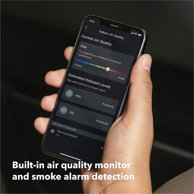 Smart Thermostat Premium with Siri and Alexa and Built in Air Quality Monitor and Smart Sensor with SmartSensor for Doors and