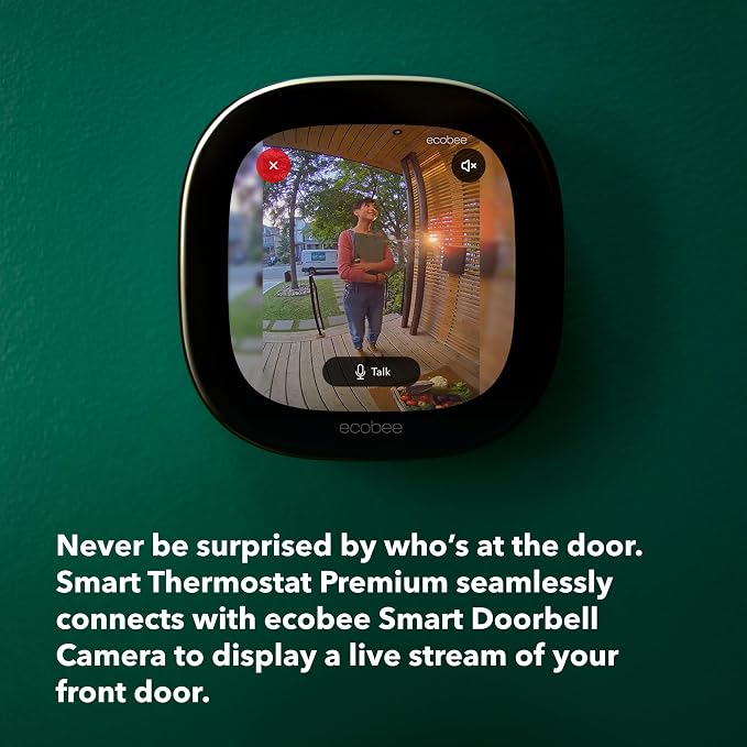 Smart Thermostat Premium with Smart Sensor and Air Quality Monitor - Programmable Wifi Thermostat - Works with Siri, Alexa