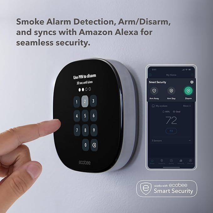 Smart Thermostat Premium with Smart Sensor and Air Quality Monitor - Programmable Wifi Thermostat - Works with Siri, Alexa
