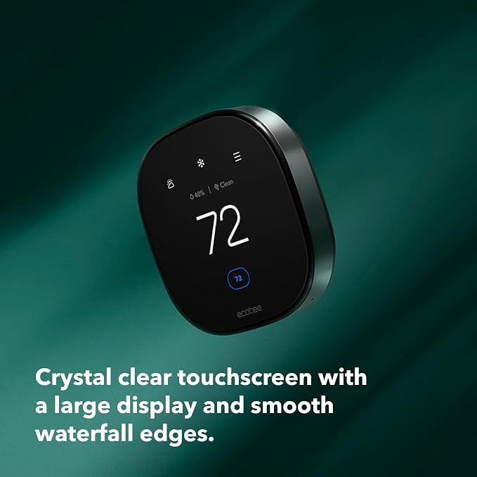 Smart Thermostat Premium with Smart Sensor and Air Quality Monitor - Programmable Wifi Thermostat - Works with Siri, Alexa