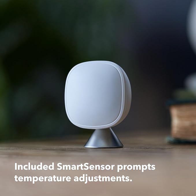 Smart Thermostat Premium with Smart Sensor and Air Quality Monitor - Programmable Wifi Thermostat - Works with Siri, Alexa