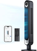 Smart Tower Fan WiFi Voice Control, Works with Alexa/Google,Floor Standing Bladeless Oscillating Fan with Remote, 6 Speeds, 4