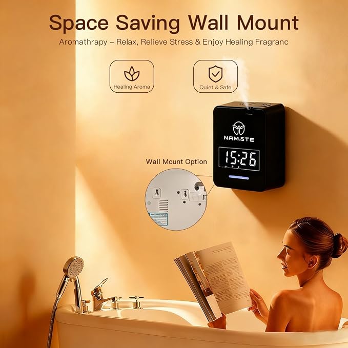 Smart Waterless Diffuser HVAC Scent Machine with Clock & Bluetooth Control 3000 Sq.Ft, alternate product view 4