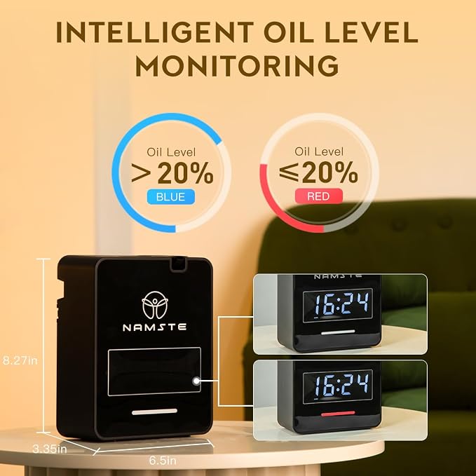 Smart Waterless Diffuser HVAC Scent Machine with Clock & Bluetooth Control 3000 Sq.Ft, alternate product view 6