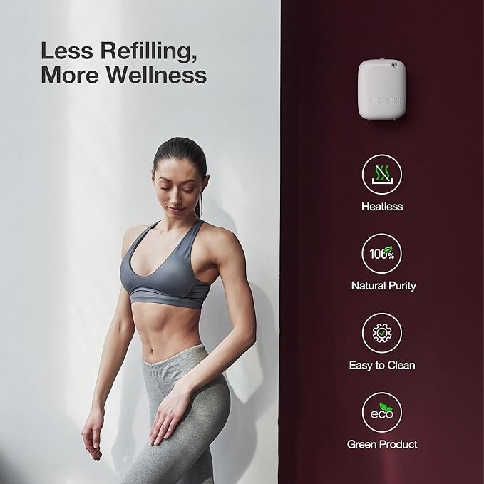 Smart Waterless Essential Oil Diffuser (400 mL Capacity) Starter Kit with 200mL Fragrance Scent Oils, alternate product view