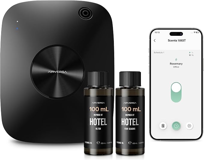 Smart Waterless Essential Oil Diffuser Hotel Scent Starter Kit, 400mL Capacity with 200mL Fragrance Oil, product image