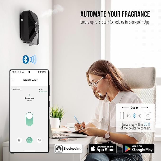 Smart Waterless Essential Oil Diffuser Hotel Scent Starter Kit, 400mL Capacity with 200mL Fragrance Oil, alternate product