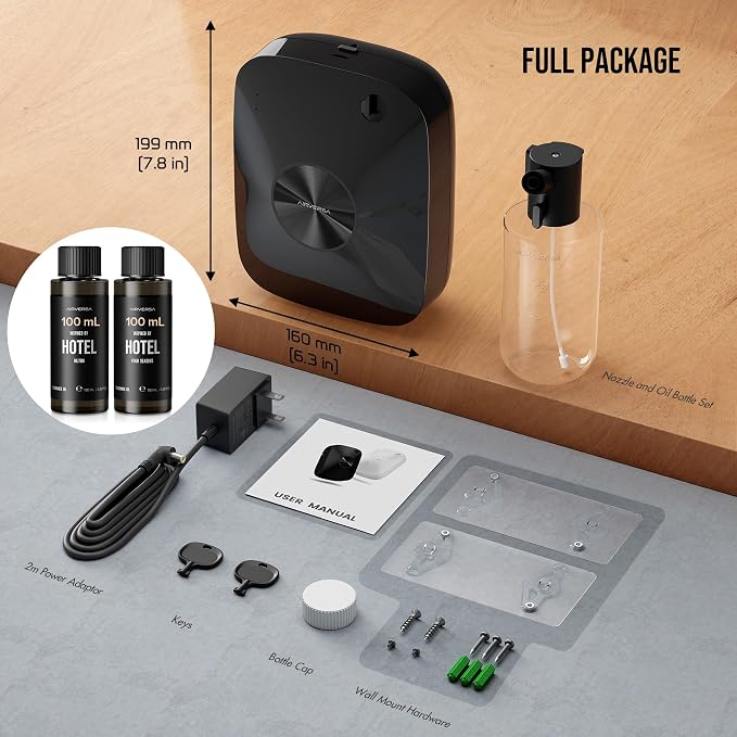 Smart Waterless Essential Oil Diffuser Hotel Scent Starter Kit, 400mL Capacity with 200mL Fragrance Oil, alternate product