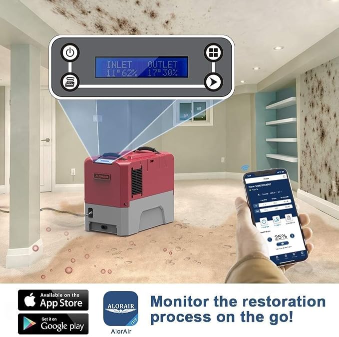 Smart WiFi LGR Commercial Dehumidifier up to 180 PPD (Saturation) with Pump, 5 Years Limited Warranty, alternate product view