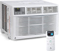 Smart Window Air Conditioner 8,000 BTU – 3 Fan Speeds – Dehumidifier – Quiet Operation – WiFi & Remote Control – Auto-Restart