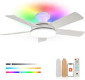 SmartHome Ceiling Fans with Lights, 45 Inch Low Profile Ceiling Fan with Light and Remote/APP Control, product image