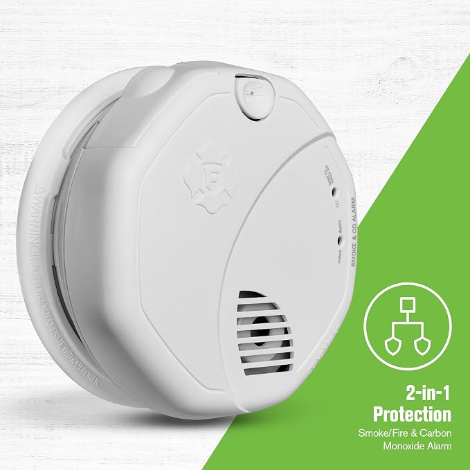 SMCO100 Battery-Operated Combination Smoke & Carbon Monoxide Alarm - 3 Pack, alternate product view 2