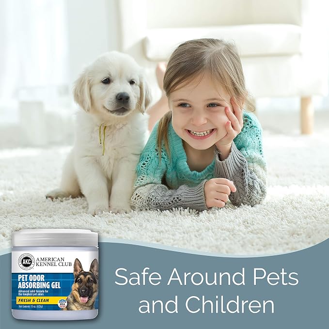 SMELLS BEGONE Pet Odor Absorber Gel - Air Freshener & Odor Eliminator - Made with Essential Oils - Fresh & Clean Scent - 15