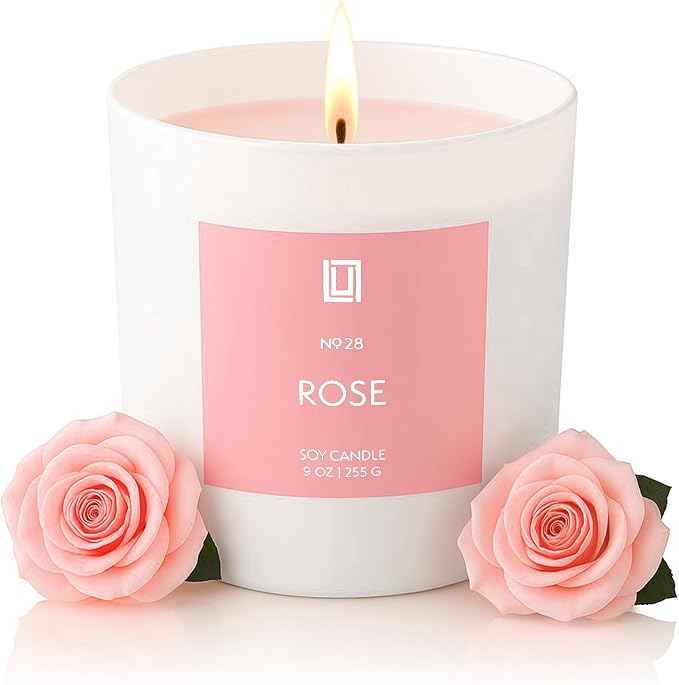 | Smells Like Roses | Luxury Scented Soy Jar Candle | Hand Poured in The USA | Highly Scented & Long Lasting (9, product