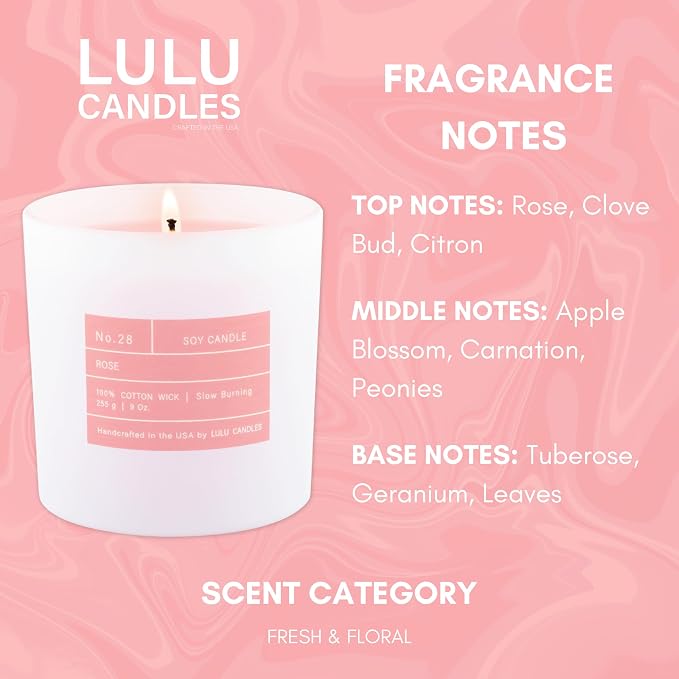 | Smells Like Roses | Luxury Scented Soy Jar Candle | Hand Poured in The USA | Highly Scented & Long Lasting (9, alternate