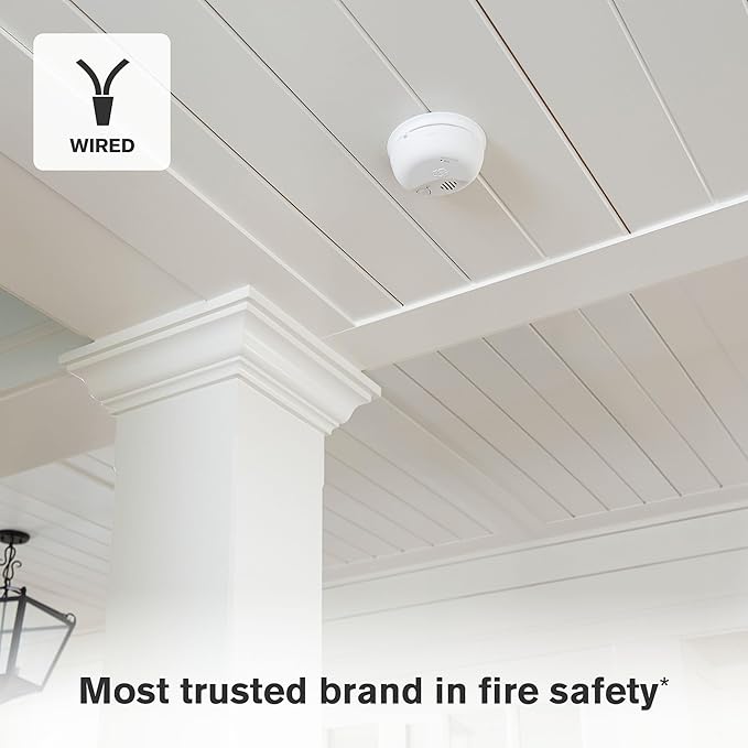 SMICO100-AC Interconnect Hardwire Combination Smoke & Carbon Monoxide Alarm with Battery Backup, 6-Pack in, alternate view 4