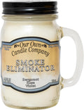 Smoke Eliminator Scented Mason Jar Candle, 100 Hour Burn Time - 13 Ounces, product image