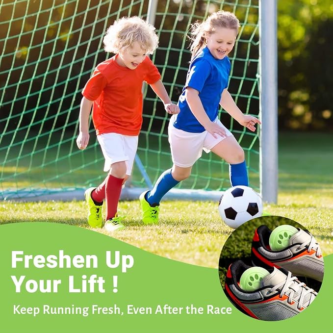 Sneaker Deodorizer Balls 8 Packs Jasmine Scent Shoe Odor Elimination, Scented Plastic Ball, Long-lasting Freshness Shoe
