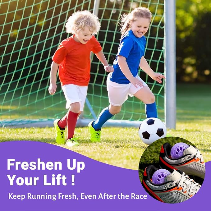 Sneaker Deodorizer Balls 8 Packs Lavender Scent Shoe Odor Elimination, Scented plastic ball, Long-lasting Freshness Shoe