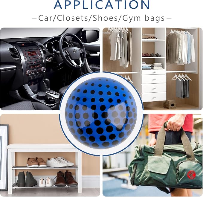 Sneaker Deodorizer Shoe Freshener Balls, Gym Bags Lockers Car Air Fresheners, alternate product view 7