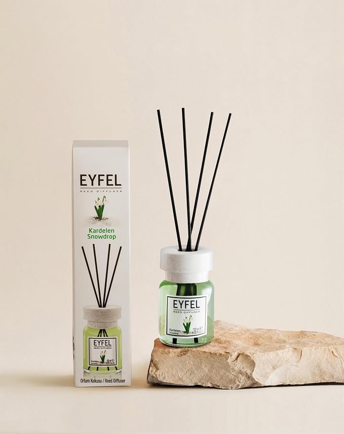 Snowdrop Reed Diffuser Set - 4.05 fl oz, Bathroom & Home Scented Sticks, alternate product view 2
