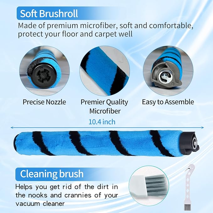 Soft Brushroll Replacement Parts Acessories for Shark Vertex DuoClean PowerFin Upright Vacuum AZ2002 AZ2000 AZ2000W AZ2001AMZ