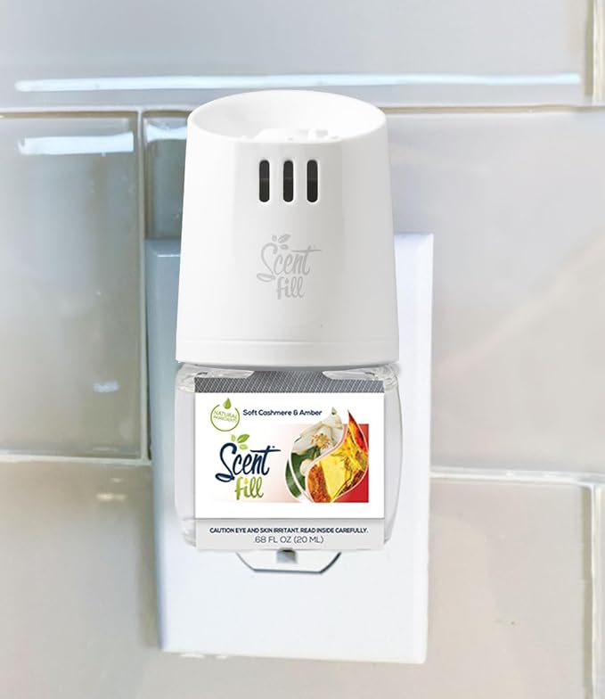 Soft Cashmere & Amber Plug in Air Freshener, 4 Scented Oil Refills, alternate product view 2